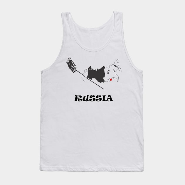 A funny map of Russia (not decent) Tank Top by percivalrussell